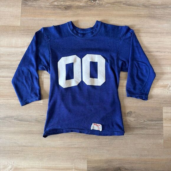 Vintage 60s 70s Wilson Practice Football Jersey Made In USA Size XS Collectable - Picture 1 of 12